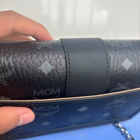 MCM Crossbody Bag Shoulder Bag Black - Picture 5 of 6